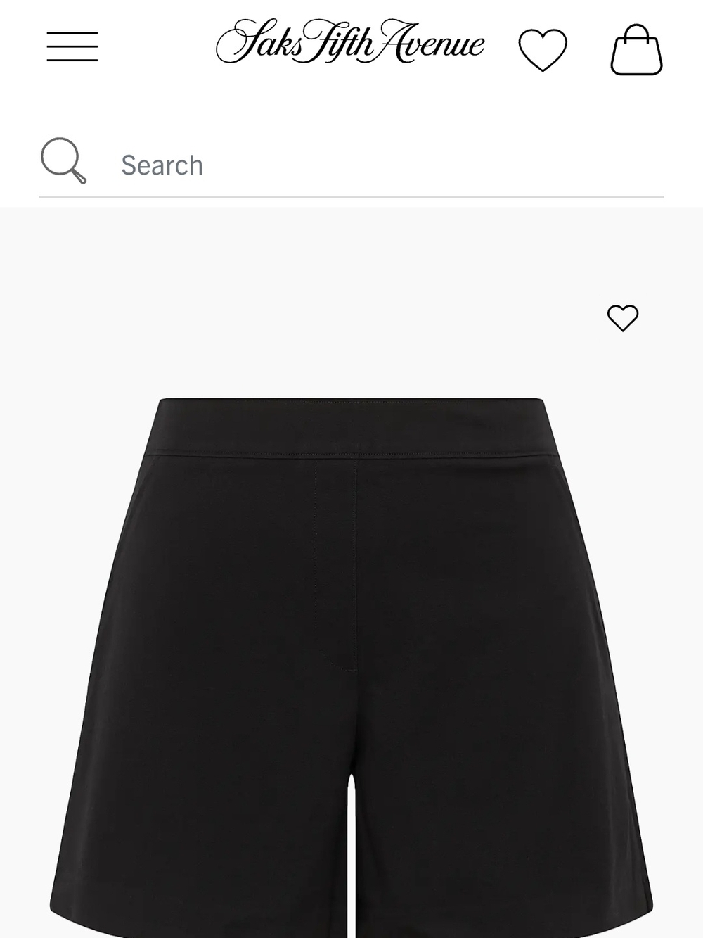SPANX Polished 6 Inch Black Stretch Short